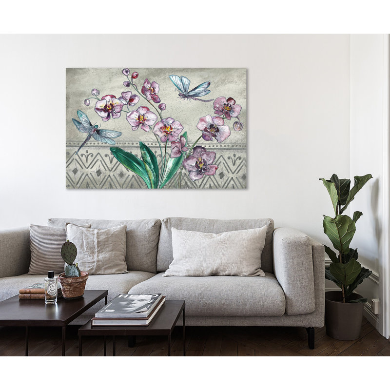 " Boho Orchid " Acrylic Print, 24" H x 36" W x 1.5" D