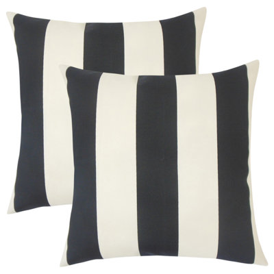 Striped Reversible Throw Pillow