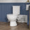 Système de toilette Upflush avec puissante pompe à macérateur 600 W, toilette macérante pour sous-sol