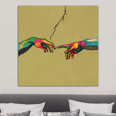 Creation 1 Piece Wrapped Canvas Wall Art