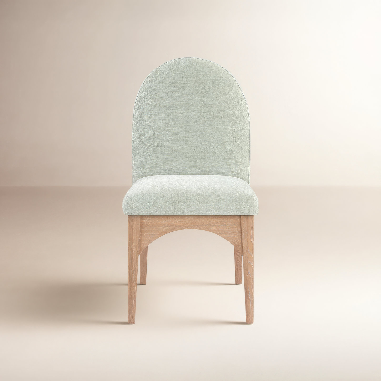Waldorf Dining Chair, Natural, Mint Chenille