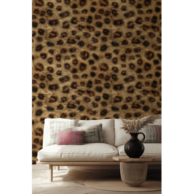 Leopard Print Wallpaper Animal Pattern Peel And Stick Safari Wall Mural