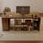 Light walnut L-Shaped Solid Wood desks-108205559