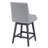 Lark Manor™ Counter Stools,26"360 Free Swivel Counter Height Bar Stools With High Back For Bar And Kitchen Island,Set Of 1,Performance Fabric In Charcoal Gray-1533969009