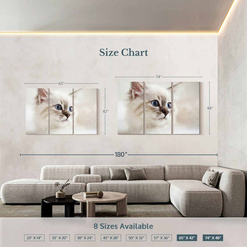 Brampt Neva Masquerade Cat, 42" H x 65" W