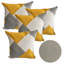 Offerman Abstract Square Throw Pillow Cover