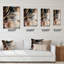 Jasveen - Horloge murale abstraite en marbre-930912764
