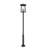 Rainer 6 Light Outdoor Post Mounted Fixture in Black