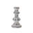 Set of Four White Washed Resin Tabletop Candle Sticks