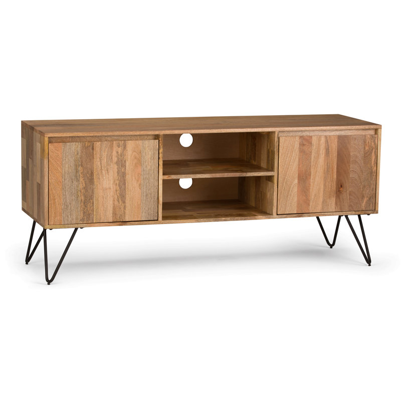 Meuble télé - Naturel, Naturel, H 25 po x L 60 po x l 18 po