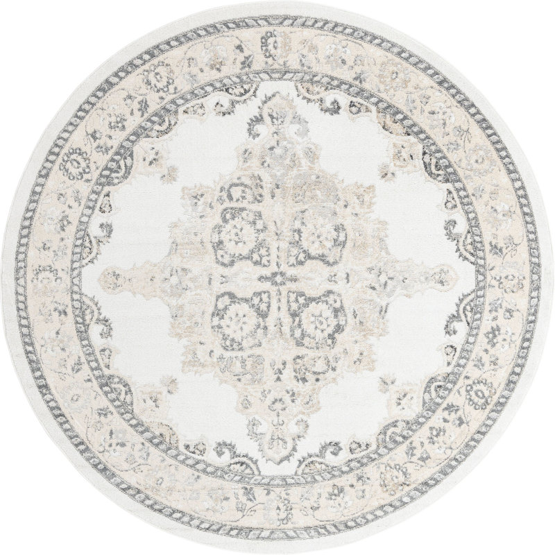 Makay Oriental Indoor Rug, Round 7'10"