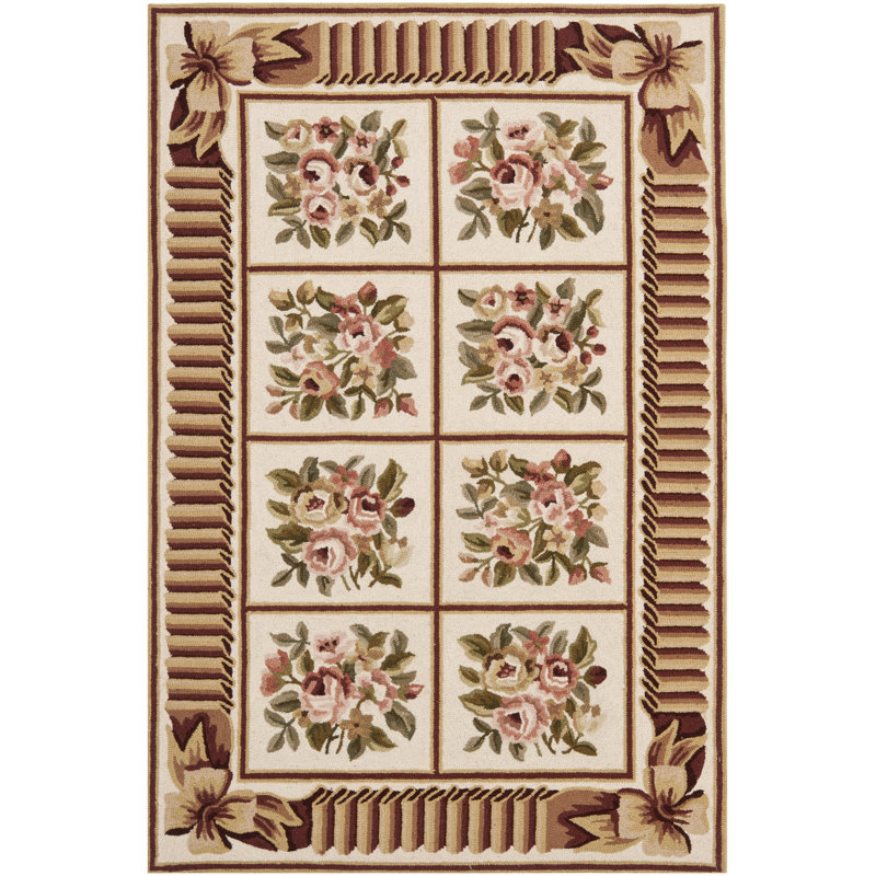 Chelsea Hand Hooked Wool Pile Rug, 3'9" x 5'9"