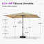 Parasol de table rectangulaire 6,5 'x 10'-670938863