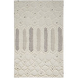 Saint Lucia Wool Abstract Area Rug in Ivory