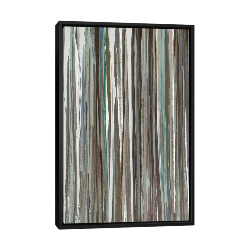 « cool rayures », reproduction sur toile, H 26 po x l 18 po x P 1,5 po, Toile avec cadre noir