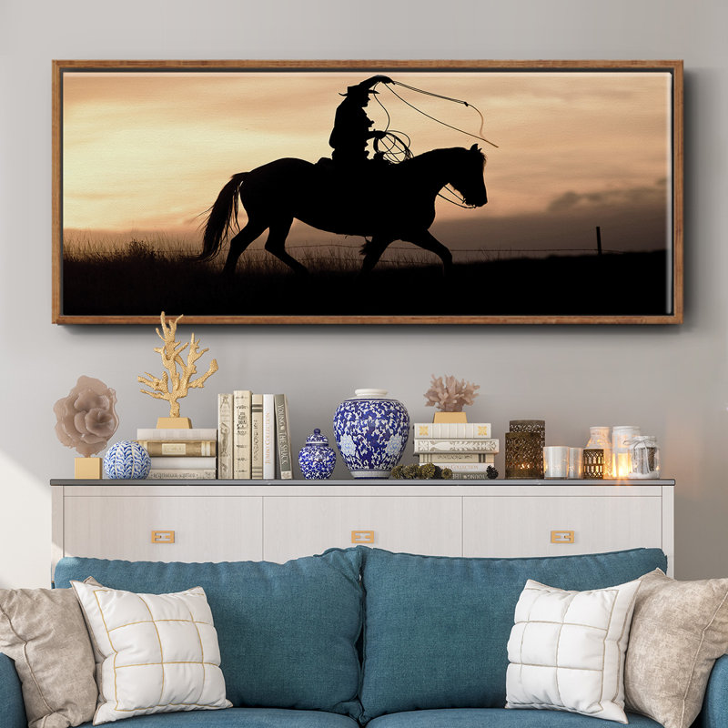 «Rope and Ride II», toile encadrée, H 8 po x l 20 po