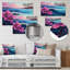 Bleu et mauve attrapant des vagues au Japon - Art mural en métal au Japon MT134807-2041351614