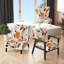 Fauteuil rembourré rétro rétro en terre cuite avec fleurs sauvages Illustration