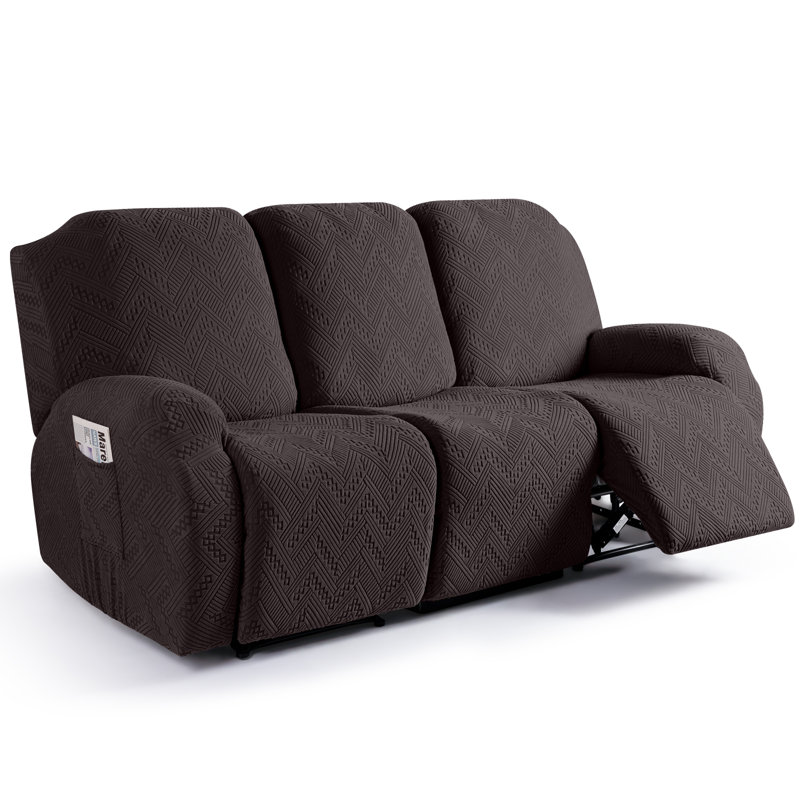 Housse extensible pour canapé 3 pièces Harriet, Chocolat