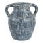 Vase de table classique à double anse pour intérieurs rustiques - Vase à fleurs artisanal pour salon, bibliothèque ou table-526956468-526956469-526956471
