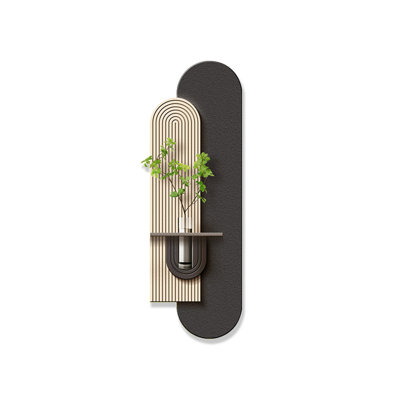 Black, White Free form Manufactured Wood Wall art