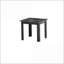 Ensemble de tables basses 3 pièces Traditional avec plateau en faux marbre noir, finition grise, facile à assembler pour le salon-964957847