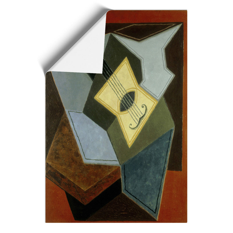 Guitar Vol.1 by Juan Gris - No Frame Painting, 59cm H x 42cm W x 0.1cm D