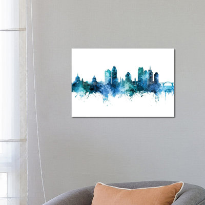 Saint Paul Minnesota Skyline by Michael Tompsett - Print on Canvas