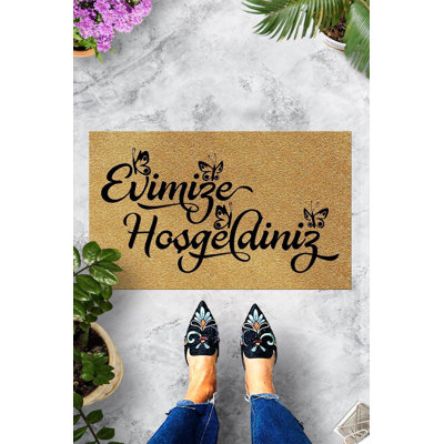 Durable PVC Doormat, Non-Slip Underside, 15.7 x 23.6 inches | 100% PVC Material, Machine Washable at 86°F | Perfect for Indoor & Outdoor Use, Easy to Clean, Stylish & Functional Welcome Mat