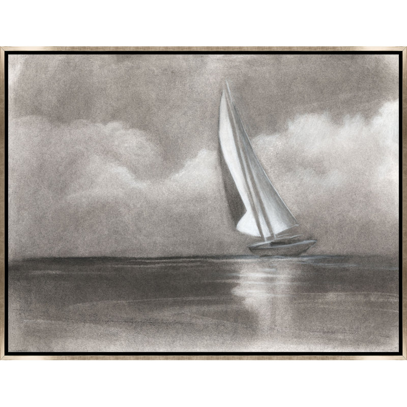 "Voile à travers les nuages" par Richard Ryder, H 31,5 po x l 42,5 po