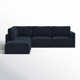 Deirdre 5 - Piece Modular Upholstered Reversible Chaise L-Sectional