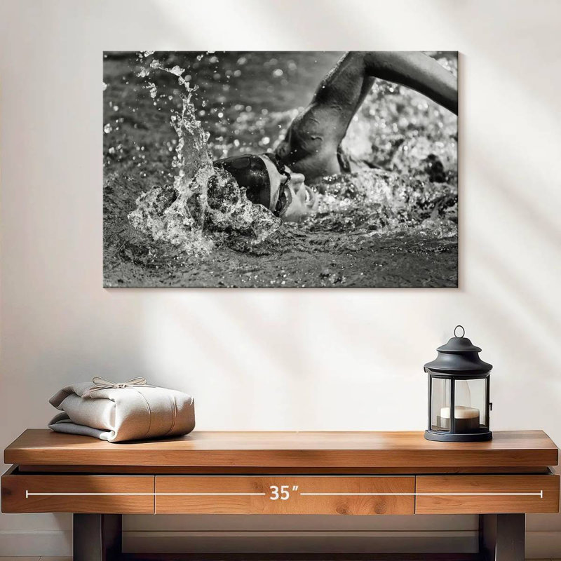 Sireci Olympic Swimmer, 16" H x 24" W