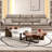 Modern Stylish Cloud Shape Solid Wood Coffee Table Set