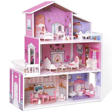  KidKraft Brooklyn's Loft Wooden Dollhouse with 25