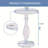 Modern Clear Acrylic End Table - Small Space Side Table for Living Room, Bedside & Dorm, Shatterproof & Waterproof Accent Table