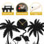 Grande horloge murale en métal palmier tropical-98916732-98916737