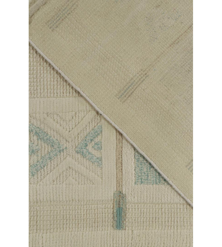 Scandinavian Wool Geometric Area Rug, Rectangle 5' x 7'