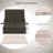 2-person Rattan Lounge Bed w/ Retractable Canopy 5-position Adjustable Backrest Beige