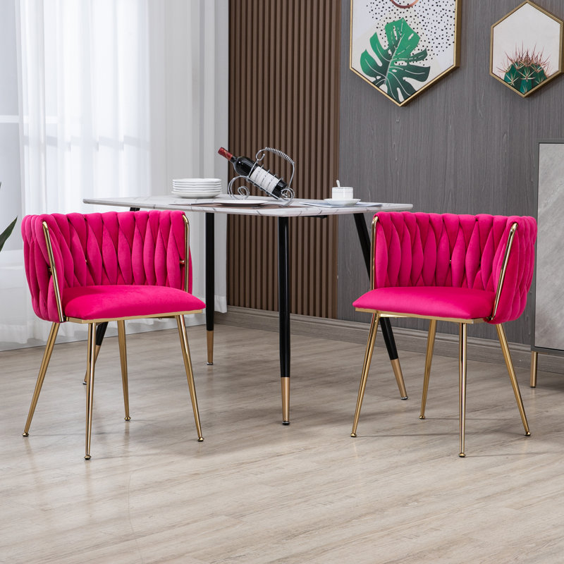 Chaises de salle à manger Landreneau, Rouge