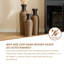 Vases et pots en PVC brun pour salon avec étagères