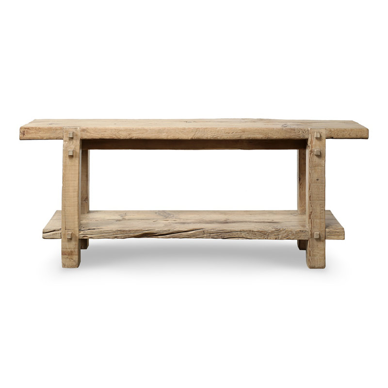 Rustic Vintage Sorrento Console Table Approx. 72x16x29H Weathered Natural