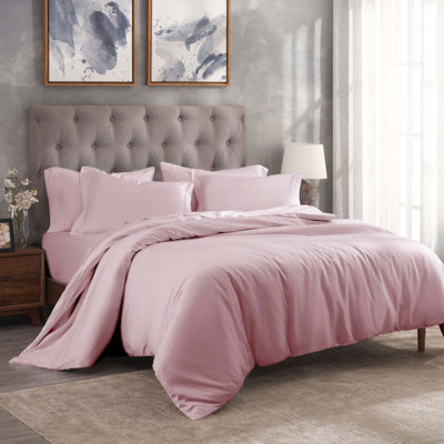 Ensemble de housse de couette en coton égyptien à densité de tissage 300 fils avec taies décoratives