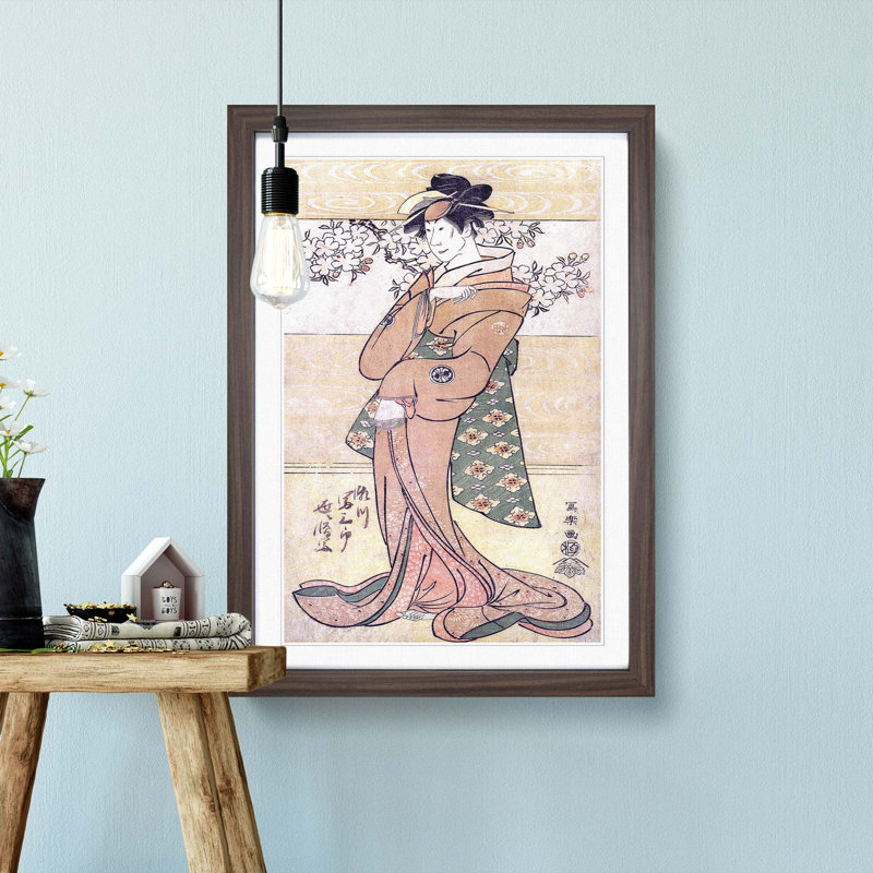 Segawa Tomisaburo II by Sharaku Toshusai - Picture Frame Painting Print, 65cm H x 48cm W x 2cm D, Walnut Framed