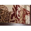 Tapis beige / rouge / brun en laine touffeté à la main Floral-1992905349