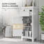 Bathroom Cabinet, Slim Bathroom Storage Cabinet With 2 Open Shelves