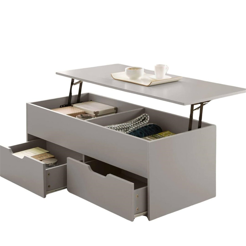 Casaleggio Lift Top Coffee Table with Storage, Grey