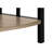 62"H 4 Tier Metal Bookcase, Brown Laminate Shelves, Black Frame, For Office & Bedroom Decor Space Taupe Finish, Metal, Living Room