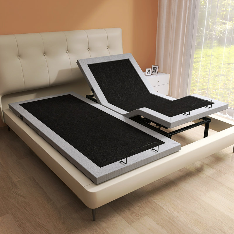 Herrmann Adjustable Split King Bed Zero Gravity with Dual Massage & Under-bed Light