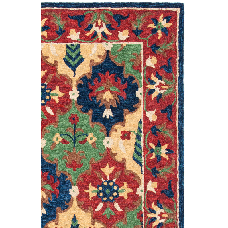 Grete Hand Tufted Wool Oriental Rug, Rectangle 8' x 10'