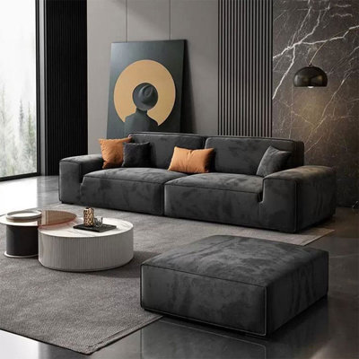 Coussin gris modulaire 100% polyester